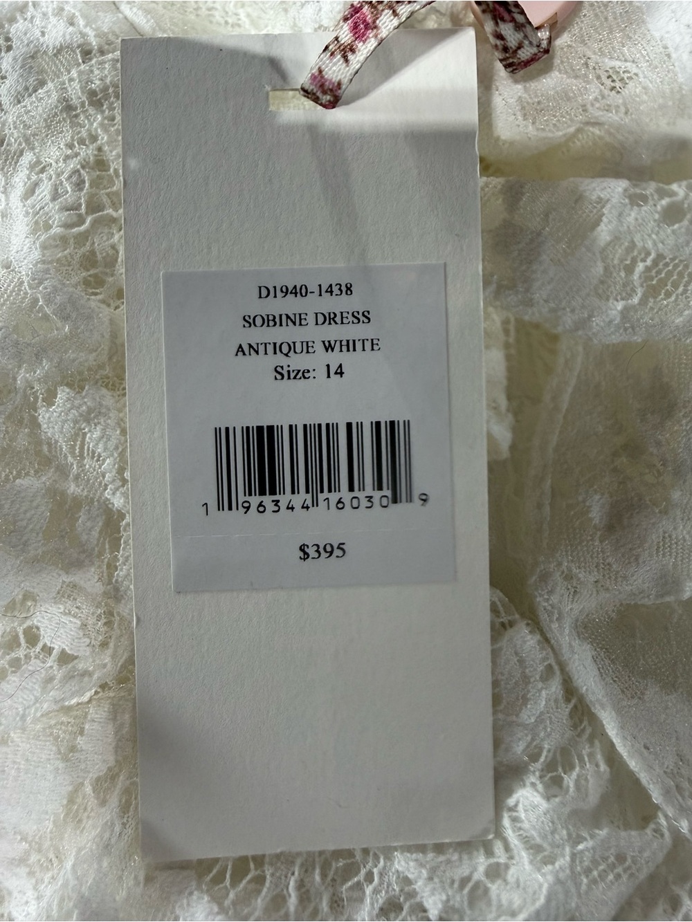 LoveShackFancy Sobine Mini Dress 14-NWT - Picture 9 of 9